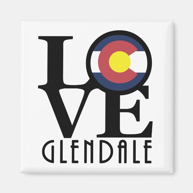 Imã LOVE Glendale Colorado (Frente)