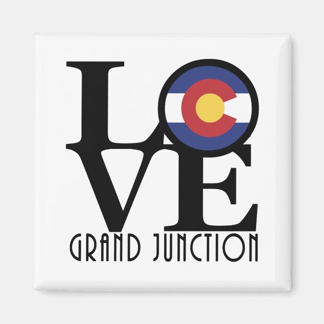 Imã LOVE Grand Junction Colorado (Frente)