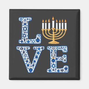 Imã Love Hanukkah Jewish Holiday Menorah