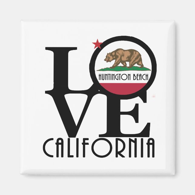 Imã LOVE Huntington Beach (Frente)