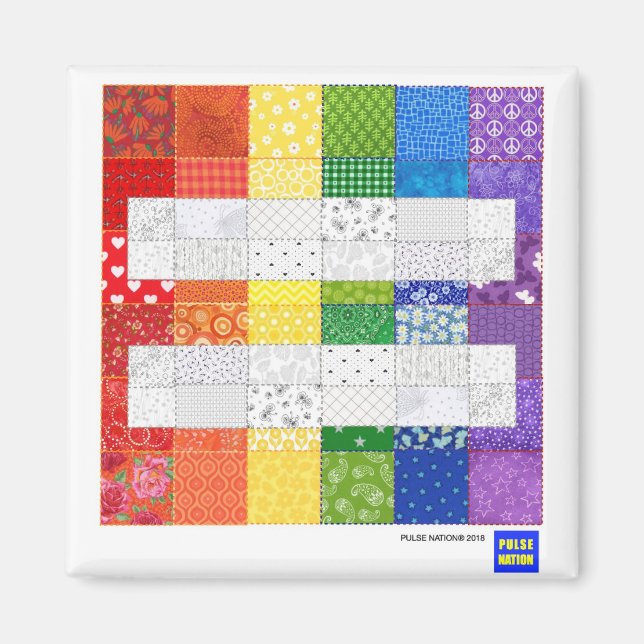 Imã Love Is Love (wd) Rainbow Equality magnet (Frente)