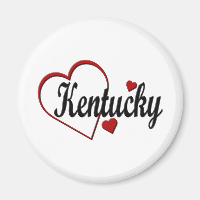 Imã Love Kentucky Hearts (Frente)