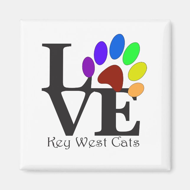 Imã LOVE Key West Cats Magnet (Frente)