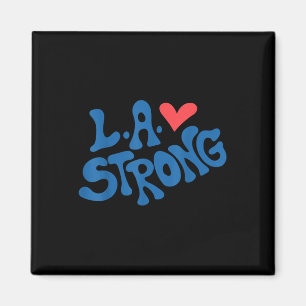 Imã Love La Heart Los Angeles Forte Apoio