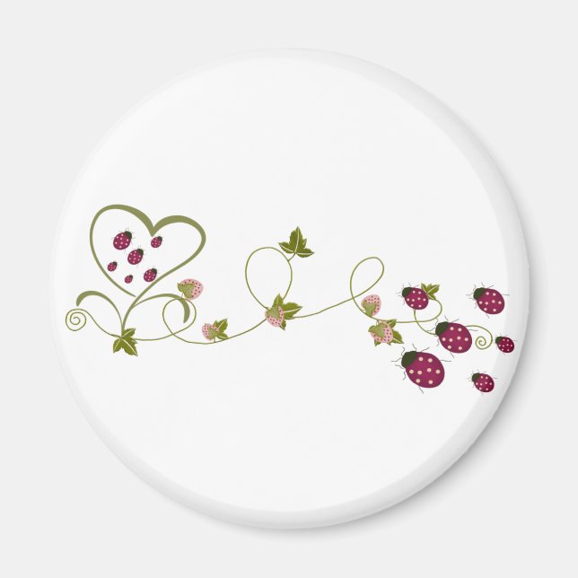 Imã Love Ladybugs (Frente)