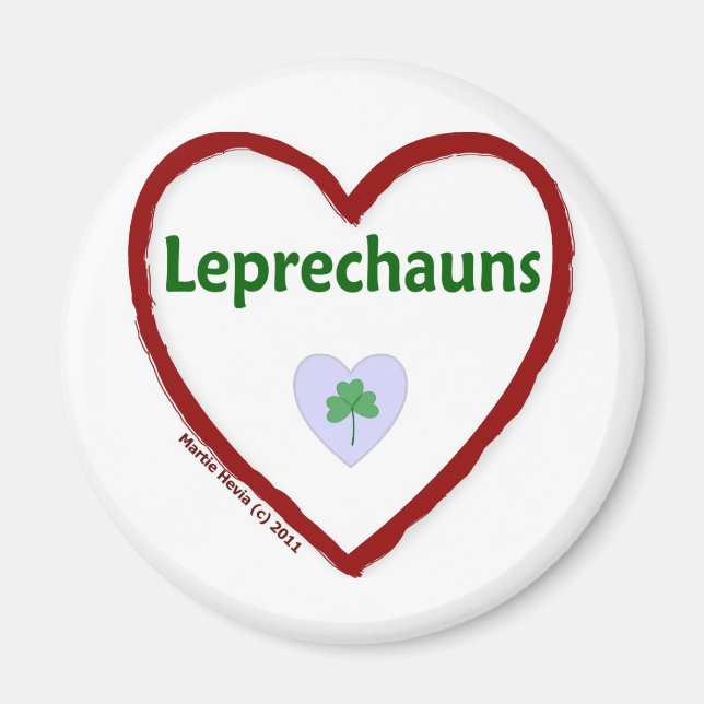 Imã Love Leprechauns (Frente)