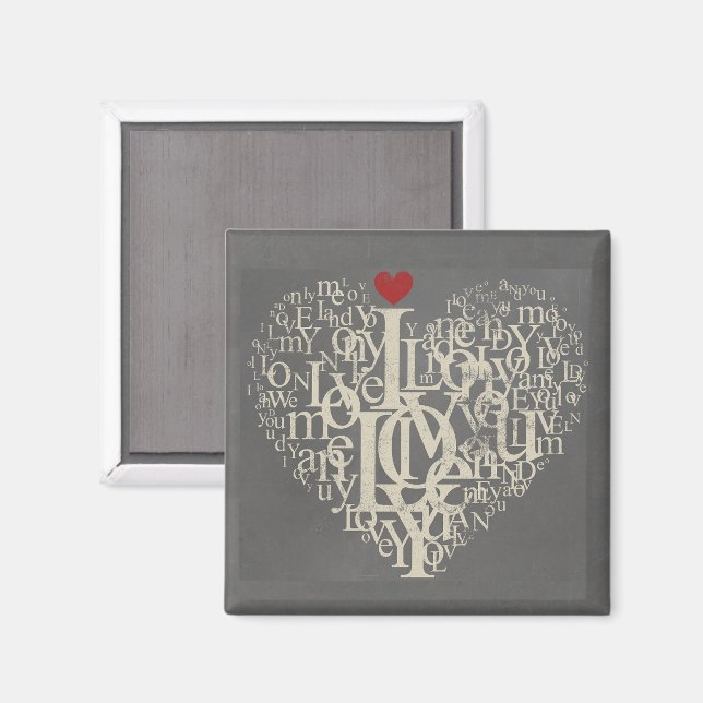 Imã Love Magnet (Front/Back)