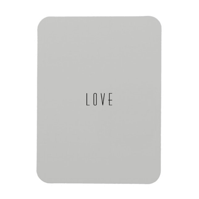 Ímã "Love" Modern Flexible Photo Magnet (Vertical)