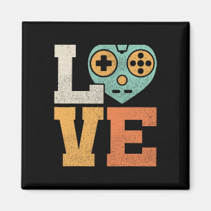 Imã Love Outfit Vintage Video Game Costume Retro Gamin