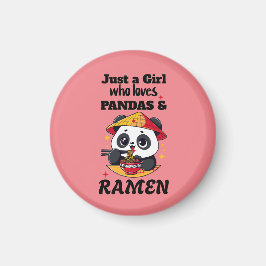 Imã Love Pandas e Ramen
