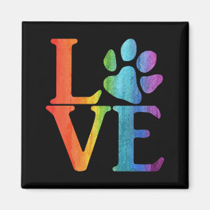 Imã Love Paw Classic Rainbow