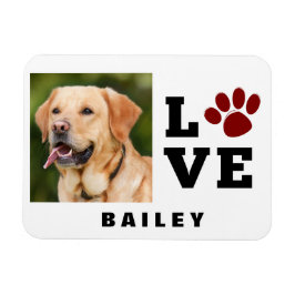 Ímã Love Paw Print Amante de os animais Dog Lover Foto