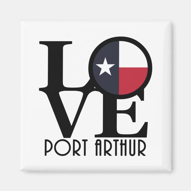Imã LOVE Port Arthur Texas (Frente)