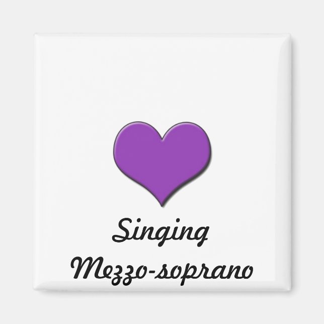 Imã Love Singing-Mezzosoprano Magnet (Frente)