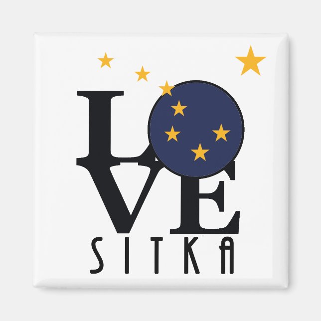 Imã LOVE Sitka Alaska (Frente)