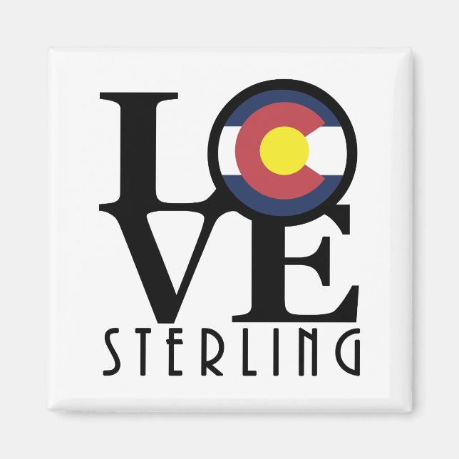 Imã LOVE Sterling Colorado (Frente)