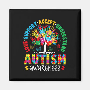 Imã Love Support Accept Entenda Autismo Sensibilização