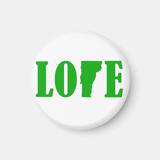 Imã Love Vermont Magnet (Frente)