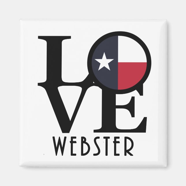Imã LOVE Webster Texas (Frente)