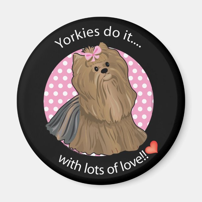 Imã Love Yorkie (Frente)