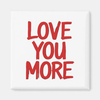 Imã Love You More Minimal Heartfelt Design