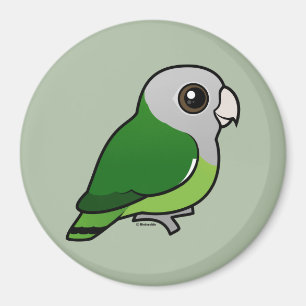 Imã Lovebird Cinza-dirigido