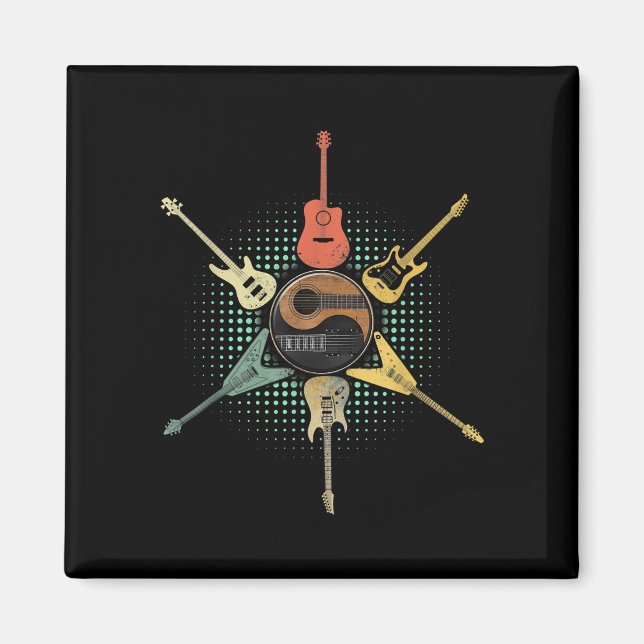 Imã Lover De Violão| Estilo Retroativo | Presente Para (Frente)
