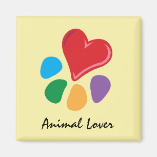 Imã Lover_Heart-Paw animal