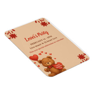Ímã Lover's Party - Valentine’s Day party Invitation
