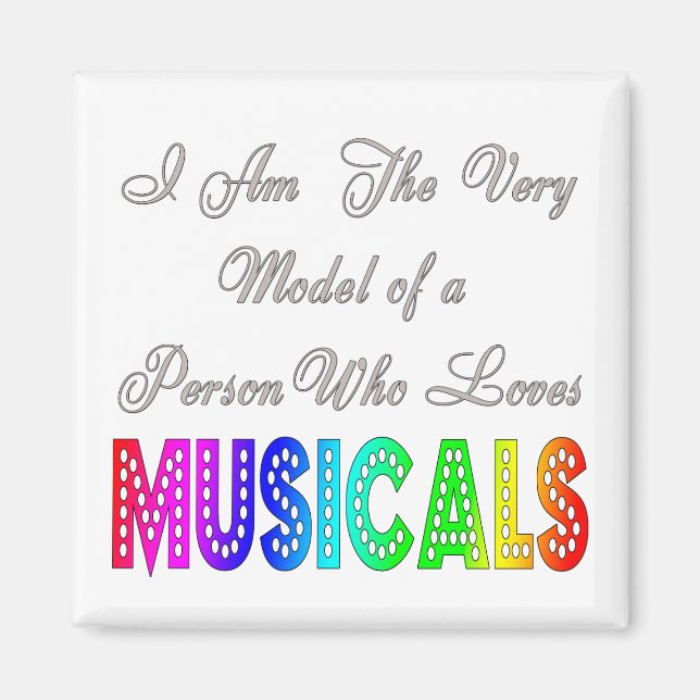 Imã Loves Musicals Magnet (Frente)