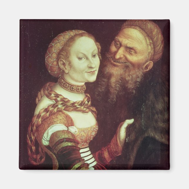 Imã Lovesick Old Man, 1553 (óleo no painel) (Frente)