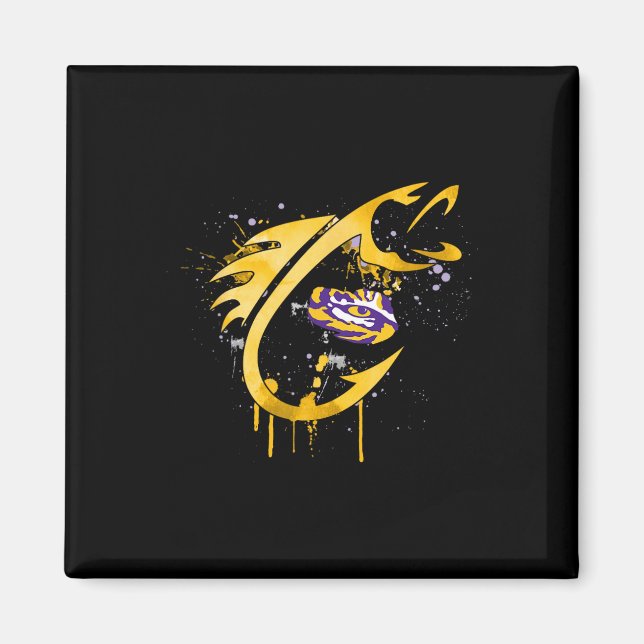 Imã Lsu Tigers Pesca Anzol  (Frente)