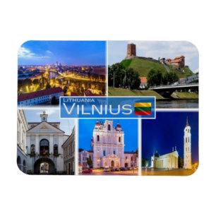 Ímã LT Lituânia Letónia Lietuva - Vilnius -