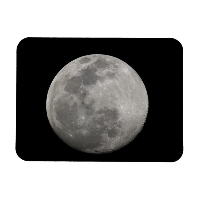 Ímã Lua cheia em preto e branco. Crédito: Arthur (Horizontal)