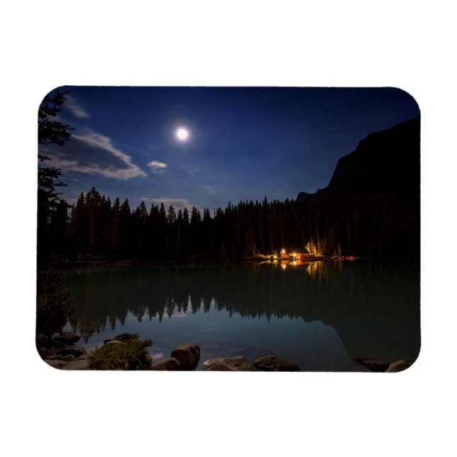 Ímã Lua cheia | Lago Louise, Canadá (Horizontal)