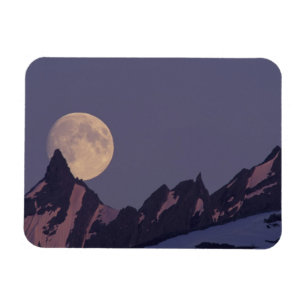 Ímã Lua Cheia Surge Montanhas Chugach Alasca
