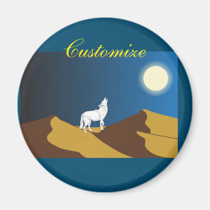 Imã Lua cheia Thunder_Cove do urro do chacal do
