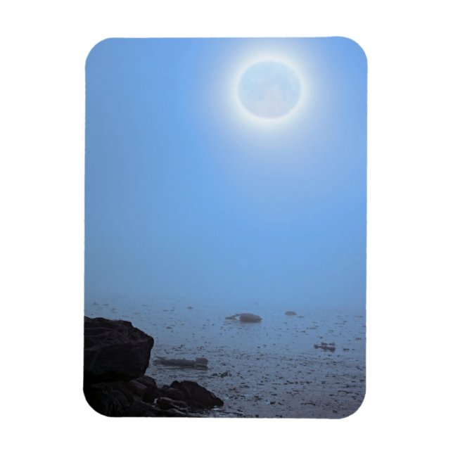 Ímã Lua da Meia-Noite | Ártico, Svalbard (Vertical)