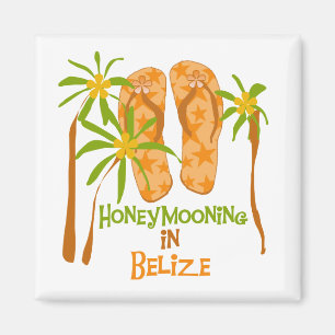 Imã Lua de mel no Belize Magnet