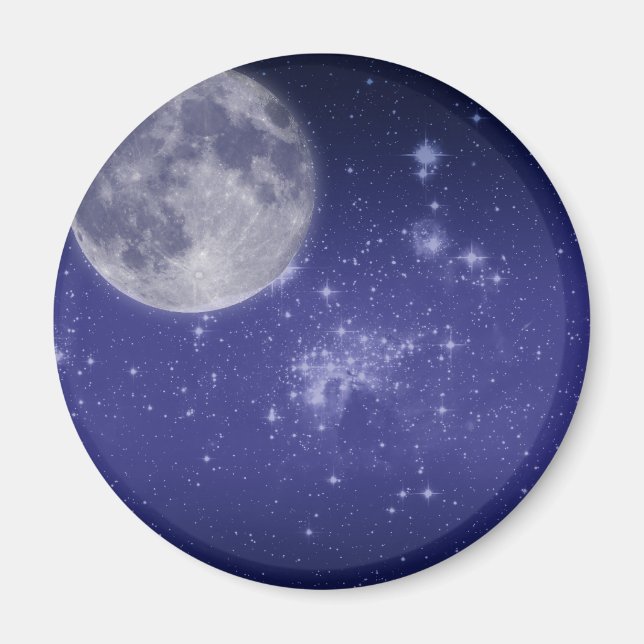 Imã Lua e Estrelas brilhantes (Frente)