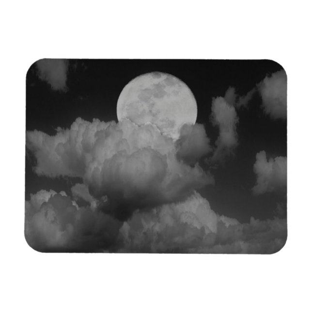 Ímã Lua e Nuvens Sobre Kansas (Horizontal)