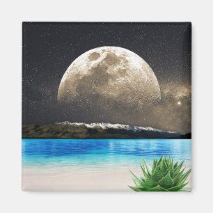 Imã Lua E Praia