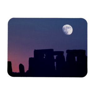 Ímã Lua sobre Stonehenge   Wiltshire, Inglaterra