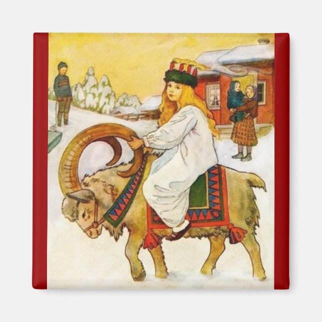 Imã Lucia Andando de Cabra de Natal (Frente)