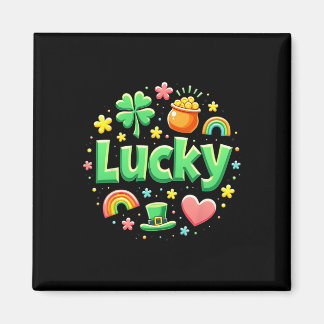Imã Lucky Charm Patricks Day Pot Of Gold Irish Shamroc