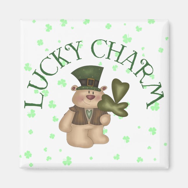Imã Lucky Charm Teddy Bear Magnet (Frente)