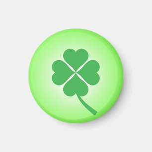 Imã Lucky Four Shamrock Folha Design-87906