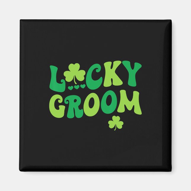Imã Lucky Groom Node Casais Correspondendo Rua Casamen (Frente)