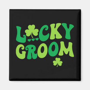 Imã Lucky Groom Node Casais Correspondendo Rua Casamen