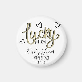 Imã Lucky in Love Hearts Bridal Shower